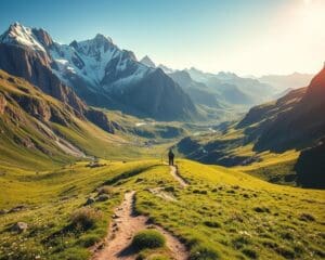 Wanderwege in den Schweizer Alpen