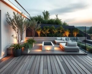 Wie richte ich meine Terrasse modern ein?