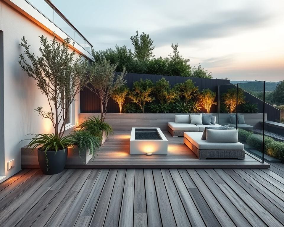 Wie richte ich meine Terrasse modern ein?