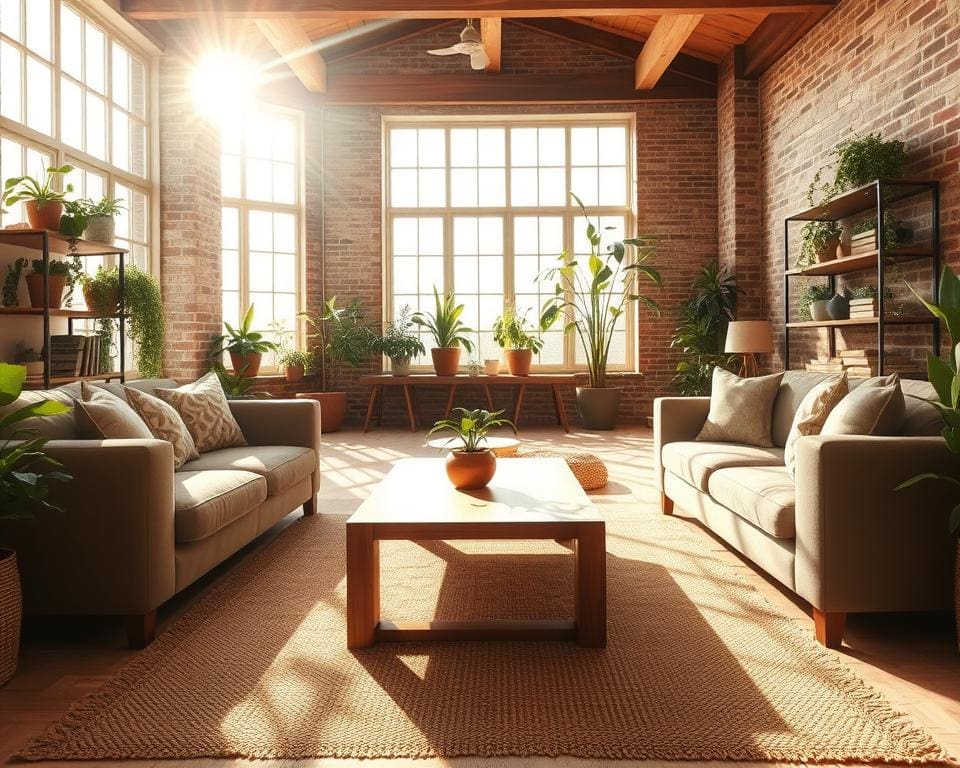 Innenarchitektur mit Nachhaltigkeitsfokus