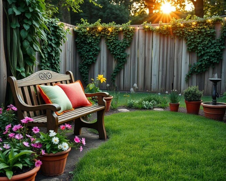 Was macht einen kleinen Garten sofort gemütlich?