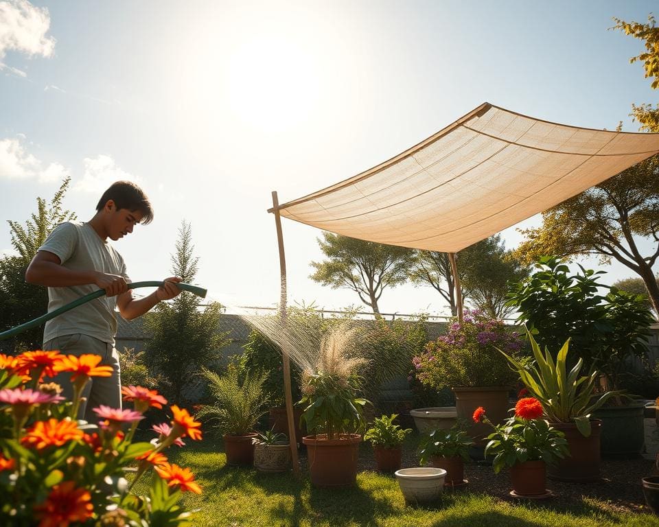 Wie schützt man Pflanzen vor Hitzeperioden?