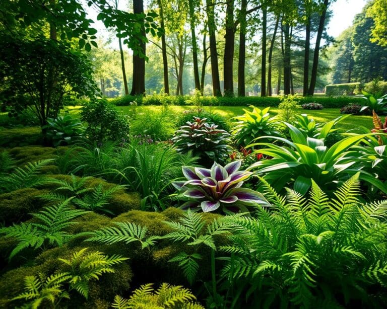 Womit belebt man schattige Gartenbereiche?