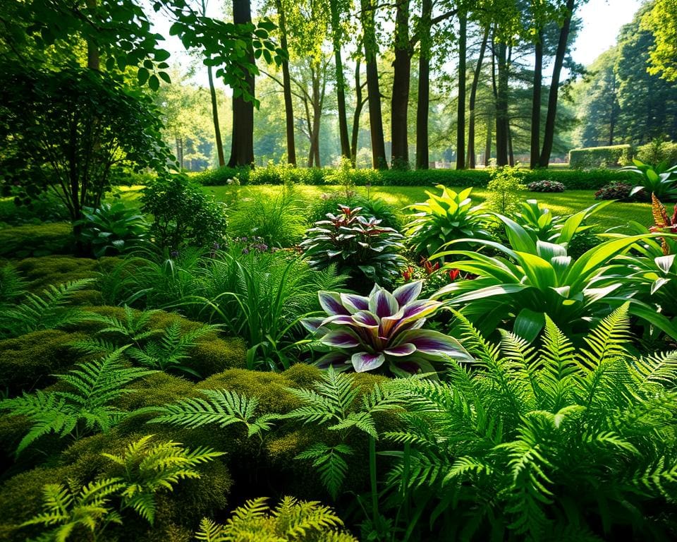 Womit belebt man schattige Gartenbereiche?