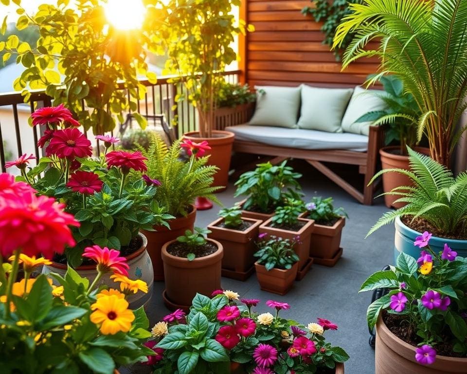 Womit wertet man kleine Terrassen auf?