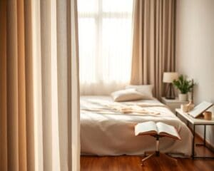 Welche Vorhänge schaffen Ruhe im Schlafzimmer?