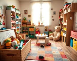 Wie organisiert man Spielzeug übersichtlich?