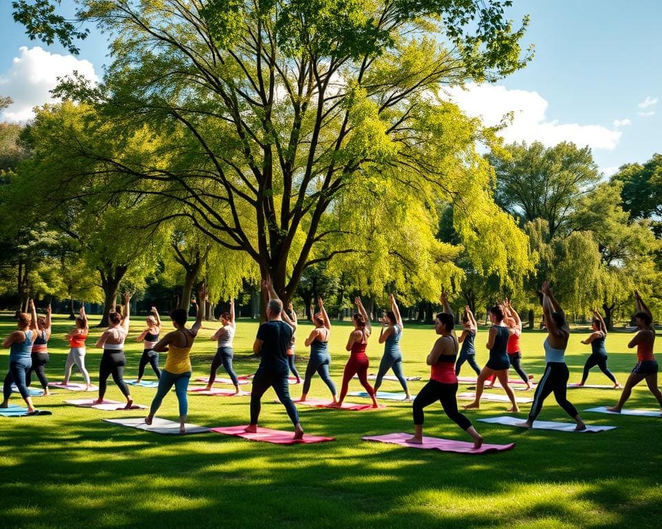 Warum sind Yoga-Kurse im Freien beliebt?