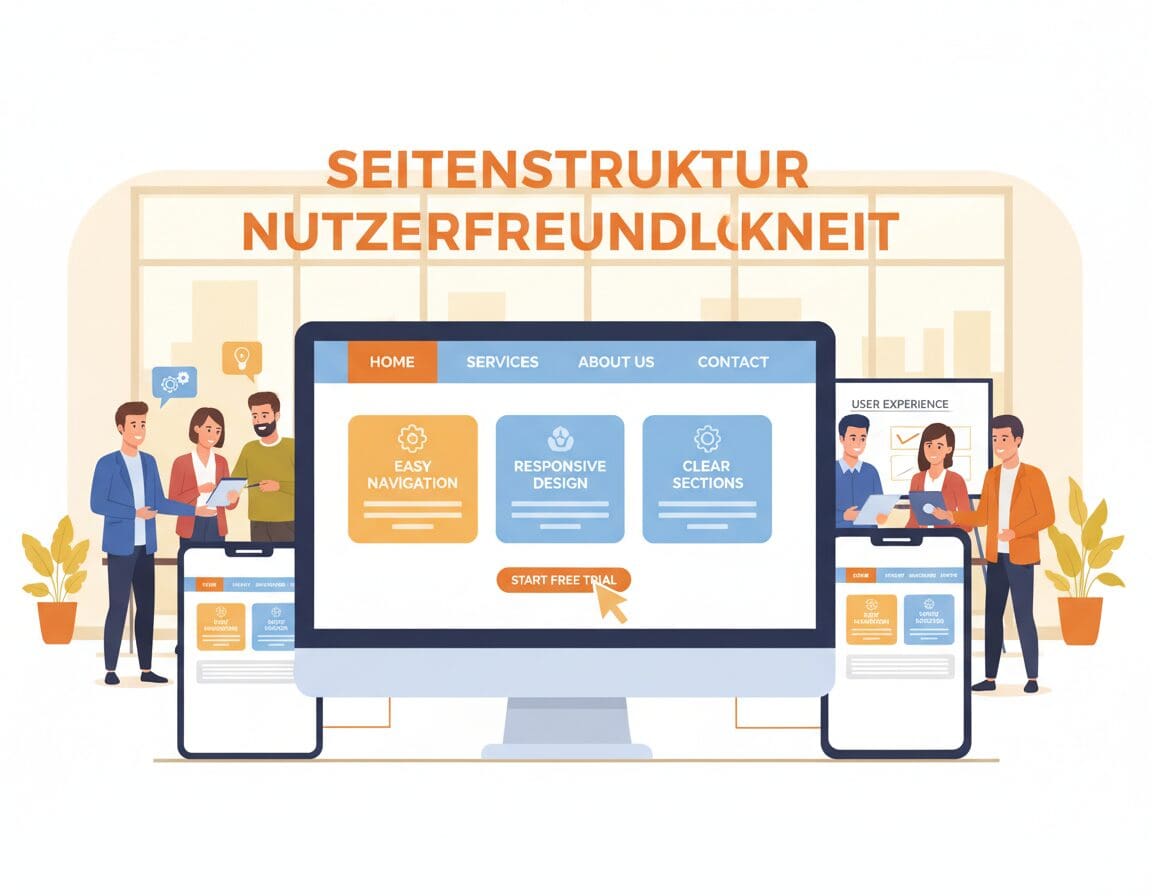 Seitenstruktur Nutzerfreundlichkeit