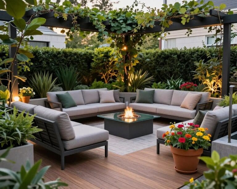 Was sind Ideen für eine moderne Gartenterrasse?