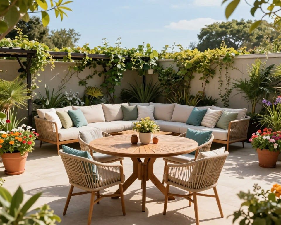 Welche Möbel passen zu einer Gartenterrasse?