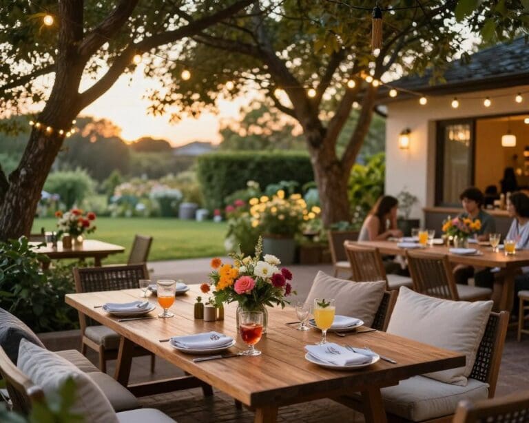 Wie schafft man Atmosphäre im Außenbereich?